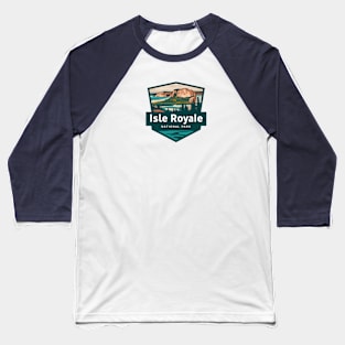 National Park Isle Royale Michigan Baseball T-Shirt